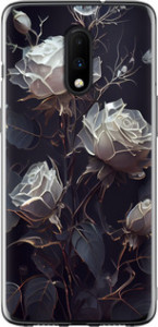 Чехол на OnePlus 7 Розы 2 5550t-1740 (Черный)