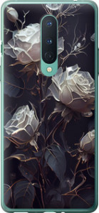 Чехол на OnePlus 8 Розы 2 5550t-1902 (Черный)