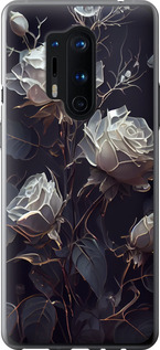 Чехол на OnePlus 8 Pro Розы 2 5550u-1896 (Черный)