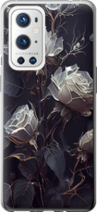 Чехол на OnePlus 9 Pro Розы 2 5550u-2250 (Черный)