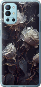 Чехол на OnePlus 9R Розы 2 5550u-2326 (Чорний)