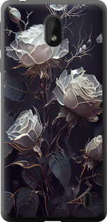 Чехол на Nokia 1 Plus Розы 2 5550u-1677 (Черный)