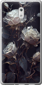 Чехол на Nokia 3 Розы 2 5550t-818 (Чорний)