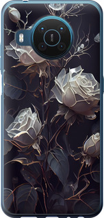 Чехол на Nokia X20 Розы 2 5550u-2532 (Черный)