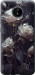 Чехол на Nokia C20 Розы 2 5550u-2510 (Черный)