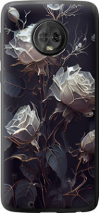 Чохол на Motorola Moto G6 Рози 2 5550u-982 (Чорний)