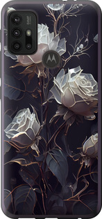 Чехол на Motorola Moto G10 Розы 2 5550u-2319 (Черный)