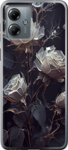 Чехол на Motorola Moto G14 Розы 2 5550u-3197 (Черный)