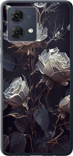 Чехол на Motorola Moto G84 Розы 2 5550u-3344 (Черный)