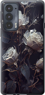 Чехол на Motorola Edge 20 Розы 2 5550u-2497 (Черный)