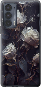 Чехол на Motorola Edge 20 Розы 2 5550u-2497 (Черный)