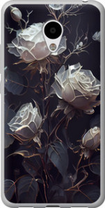 Чехол на Meizu M3s Розы 2 5550t-943 (Черный)