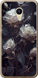 Чохол на Meizu M5 Рози 2 5550u-420 (Чорний)