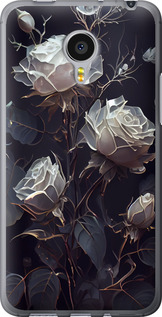 Чехол на Meizu MX4 PRO Розы 2 5550u-132 (Черный)