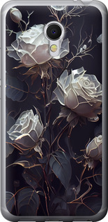 Чехол на Meizu MX6 Розы 2 5550t-259 (Черный)