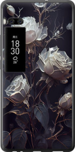 Чехол на Meizu Pro 7 Plus Розы 2 5550u-1131 (Черный)