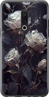 Чехол на Meizu 15 Розы 2 5550u-1472 (Черный)