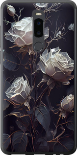 Чехол на Meizu Note 8 Розы 2 5550u-1610 (Черный)
