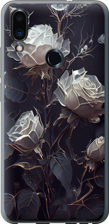 Чохол на Meizu Note 9 Рози 2 5550t-1689 (Чорний)