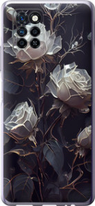 Чехол на Infinix Note 10 Pro Розы 2 5550u-2709 (Черный)