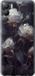 Чехол на Infinix Hot 12i Розы 2 5550u-2863 (Black)