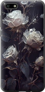 Чохол на Huawei Y5 2018 Рози 2 5550u-1500 (Чорний)