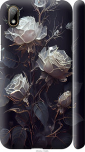 Чохол для Huawei Y5 2019 Рози 2 5550m-1695 (Чорний)