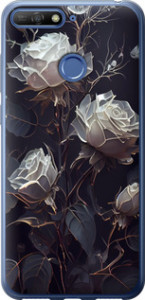 Чехол на Huawei Y6 Prime 2018 Розы 2 5550t-1441 (Черный)