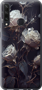 Чехол на Huawei Y6p Розы 2 5550t-1952 (Черный)