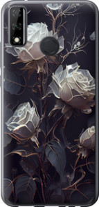 Чохол на Huawei Y8s Рози 2 5550u-2027 (Чорний)