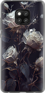 Чохол на Huawei Mate 20 Pro Рози 2 5550u-1567 (Чорний)