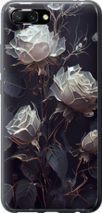 Чехол на Huawei Honor 10 Розы 2 5550u-1496 (Черный)