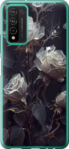 Чехол на Huawei Honor 10X Lite Розы 2 5550u-2198 (Черный)