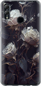 Чохол на Huawei Honor 10 Lite Рози 2 5550u-1618 (Чорний)
