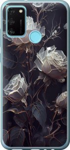 Чехол на Huawei Honor 9A Розы 2 5550u-1900 (Черный)