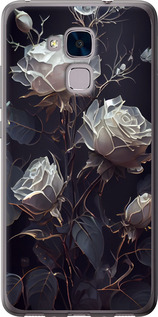 Чохол на Huawei Honor 5C Рози 2 5550t-356 (Чорний)