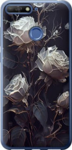 Чехол на Huawei Honor 7C Розы 2 5550t-1411 (Черный)