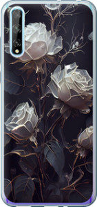 Чехол на Huawei P Smart S Розы 2 5550u-1813 (Черный)