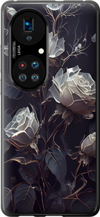 Чохол на Huawei P50 Рози 2 5550u-2292 (Black)