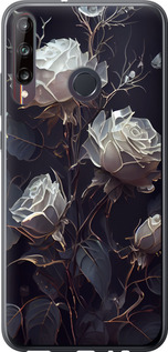 Чехол на Huawei P40 Lite E Розы 2 5550u-1875 (Черный)