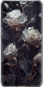 Чехол на Huawei Nova Розы 2 5550u-439 (Черный)