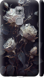 Чехол на Huawei Nova Plus Розы 2 5550m-961 (Черный)