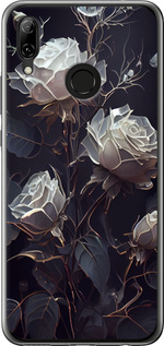 Чехол на Huawei Nova 3 Розы 2 5550u-1535 (Черный)
