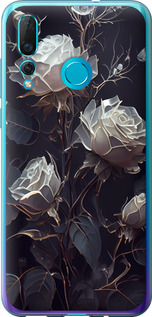 Чохол на Huawei Nova 4 Рози 2 5550u-1632 (Black)