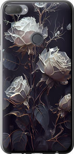 Чехол на HTC Desire 12 Plus Розы 2 5550u-1485 (Black)