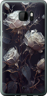Чохол на HTC U Ultra Розы 2 5550u-833 (Чорний)