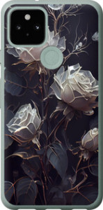 Чехол на Google Pixel 5 Розы 2 5550u-2044 (Черный)