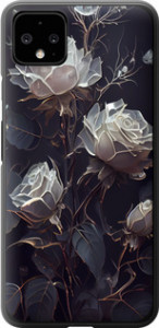 Чехол на Google Pixel 4 XL Розы 2 5550u-1754 (Черный)