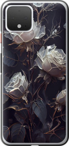 Чехол на Google Pixel 4 Розы 2 5550u-1755 (Черный)