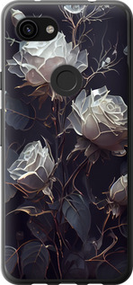 Чехол на Google Pixel 3a XL Розы 2 5550t-1713 (Черный)